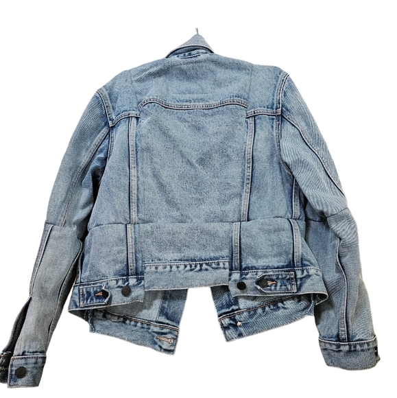 Levis Vetements Pour Femme Denim Hiver 2018 Collaboration Jean Jacket - Picture 12 of 13
